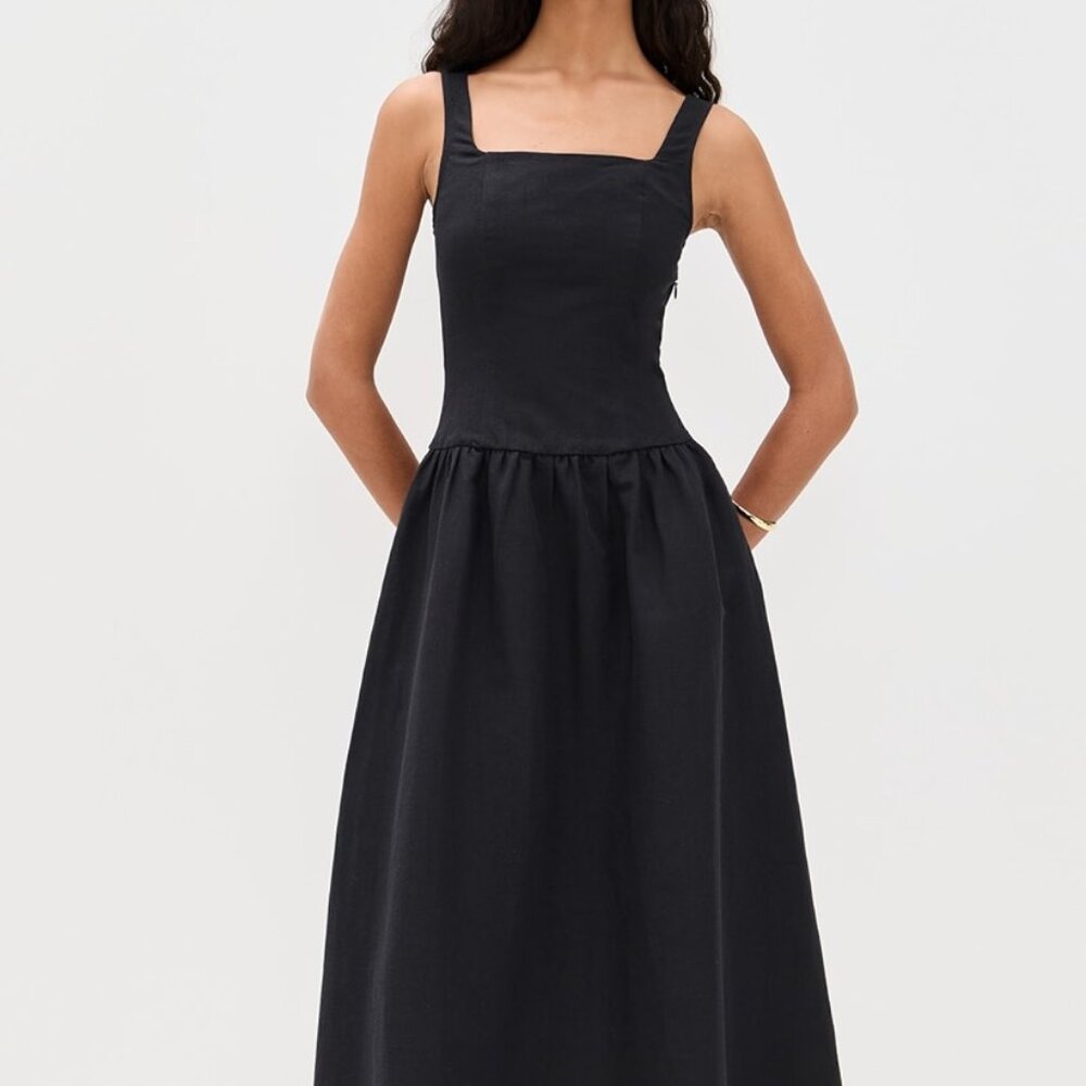 NWT ALIGNE Rosia Linen Midi Dress